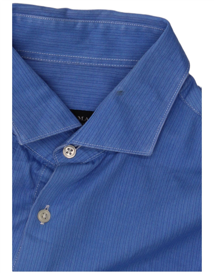 Zara Mens Slim Fit Shirt Large Blue