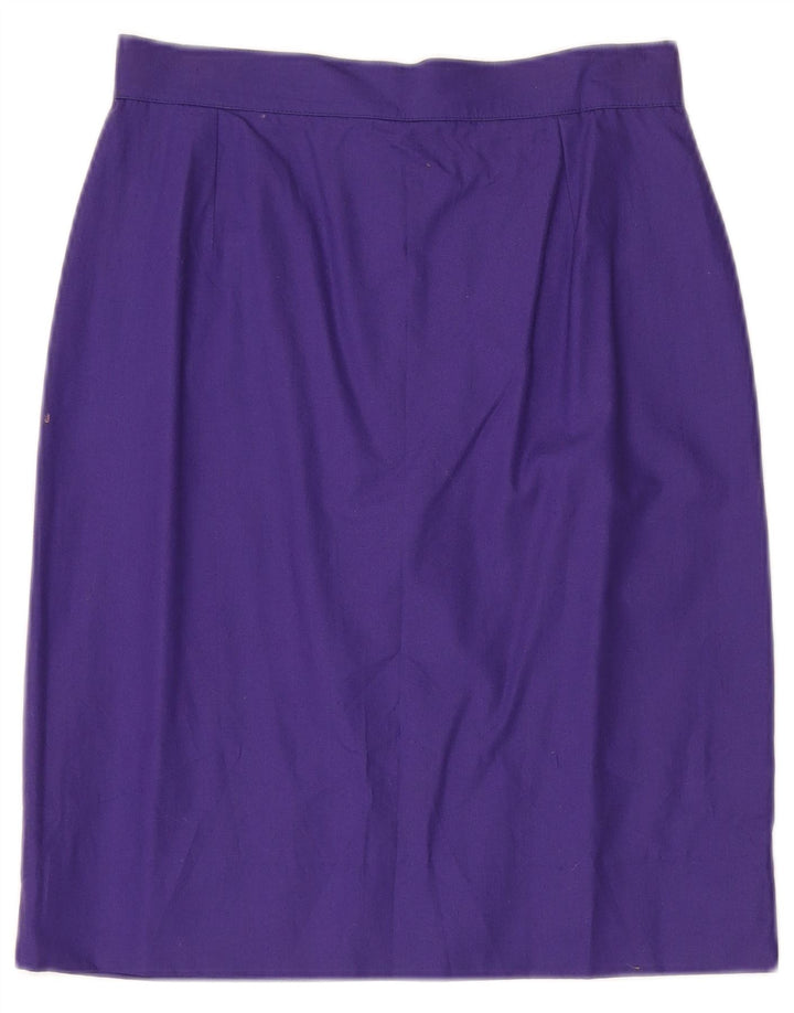 Vintage Womens Pencil Skirt IT 44 Medium W28  Purple Acetate