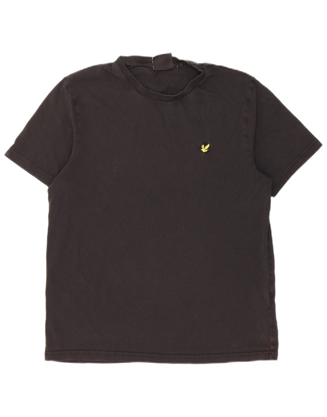 Lyle & Scott Mens T-Shirt Top Medium Black Cotton