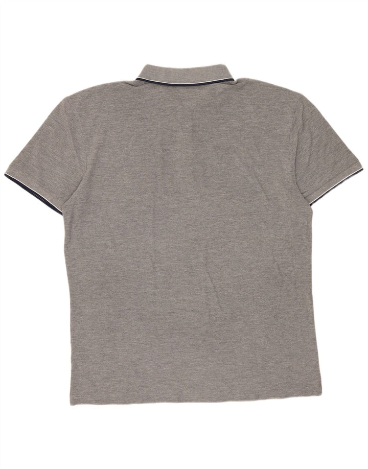 Kappa Mens Polo Shirt XL Grey Cotton