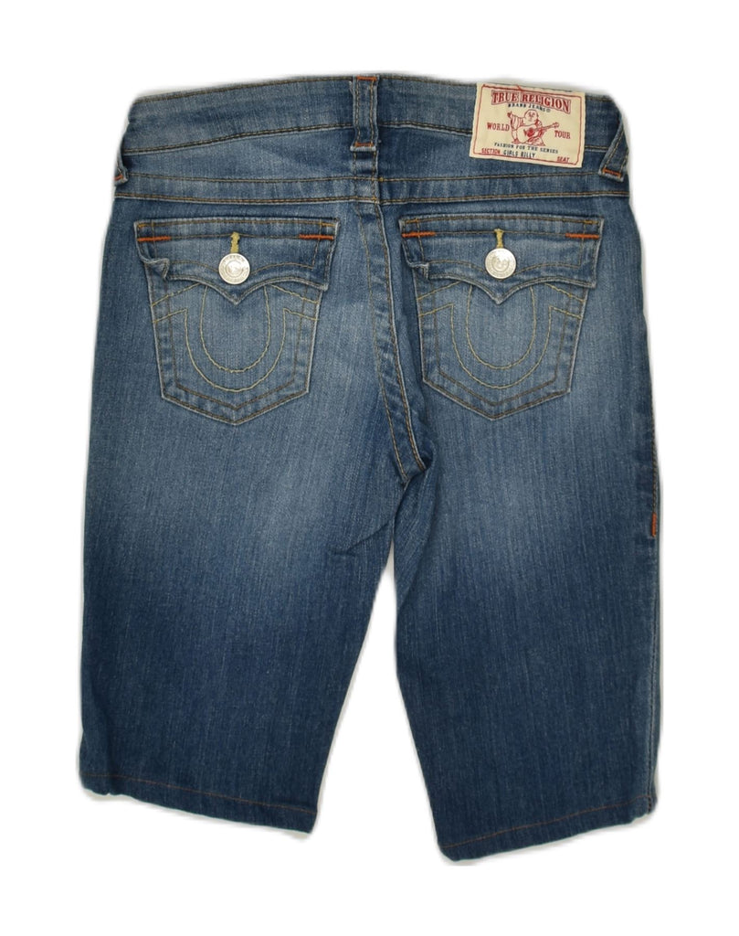 TRUE RELIGION Girls Denim Shorts 9-10 Years W26  Blue Cotton | Vintage True Religion | Thrift | Second-Hand True Religion | Used Clothing | Messina Hembry 