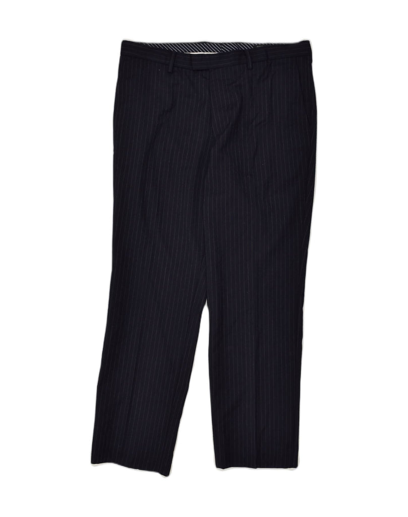 BANANA REPUBLIC Mens Slim Fit Chino Trousers W34 L;30  Navy Blue Pinstripe | Vintage Banana Republic | Thrift | Second-Hand Banana Republic | Used Clothing | Messina Hembry 