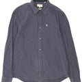 Jack Wills Mens Slim Fit Shirt Medium Blue Gingham Cotton