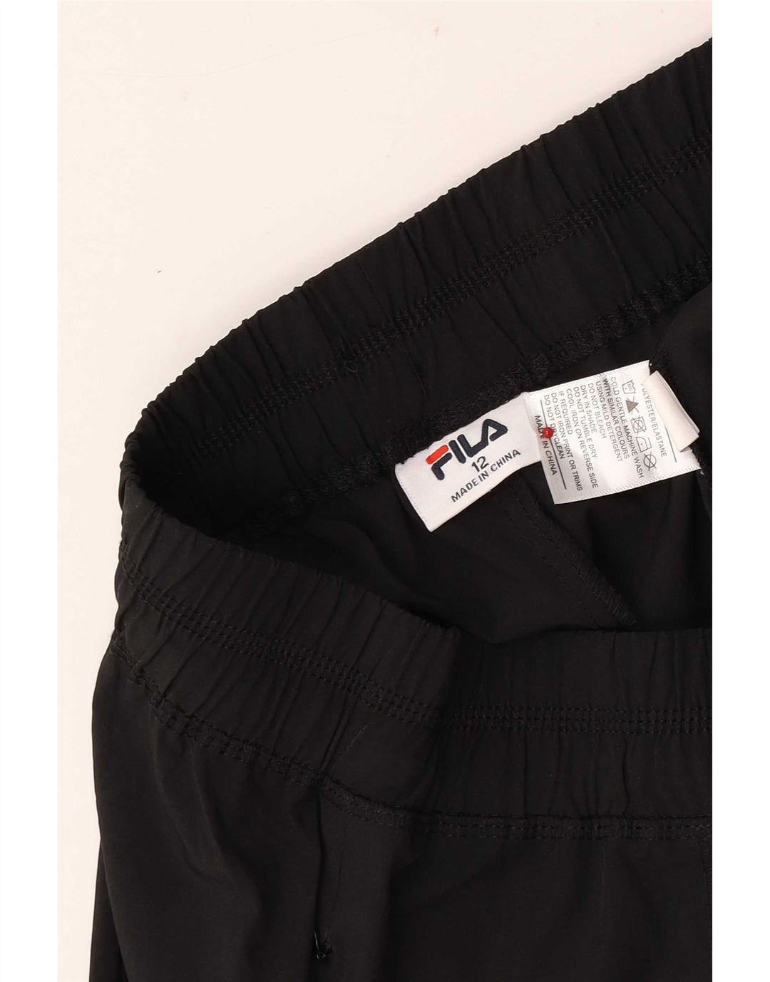 Fila Womens Tracksuit Trousers Joggers UK 12 Medium Black Polyester