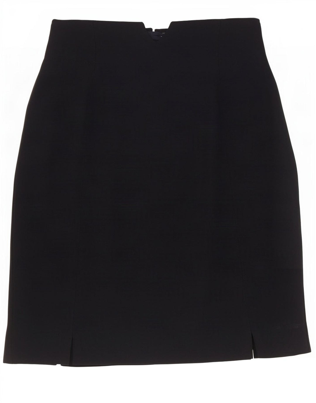 Escada Womens Pencil Skirt EU 40 Medium W27 Navy Blue Wool