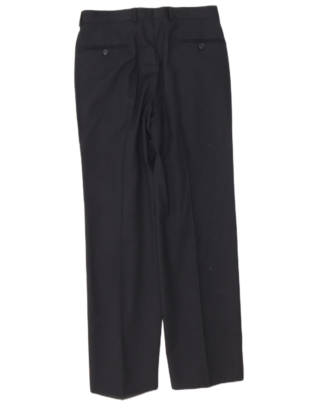 Pierre Cardin Mens 2 Piece Suit IT 48 Medium W32 L32 Black Pinstripe