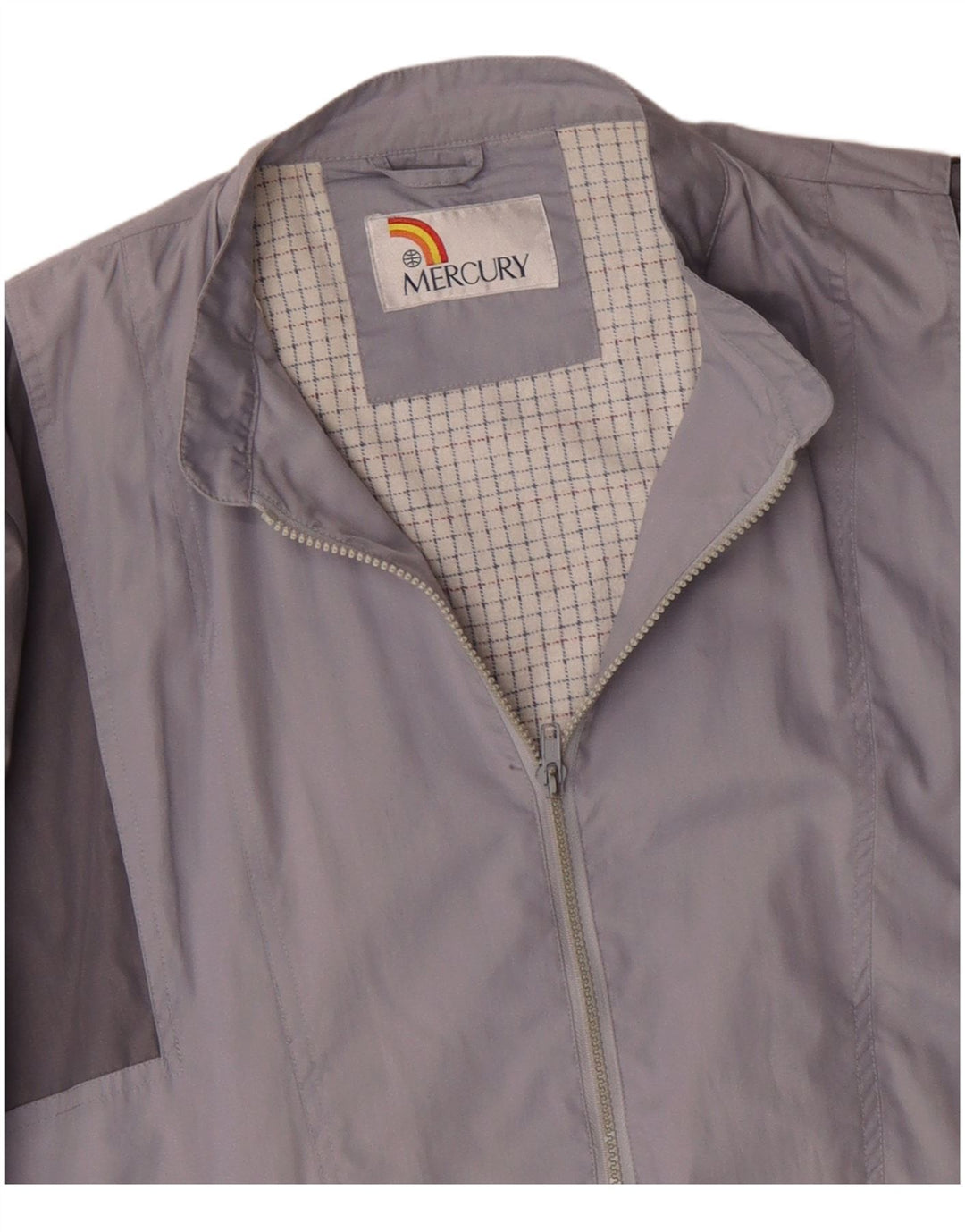 Mercury Mens Bomber Jacket UK 42 XL Purple Colourblock