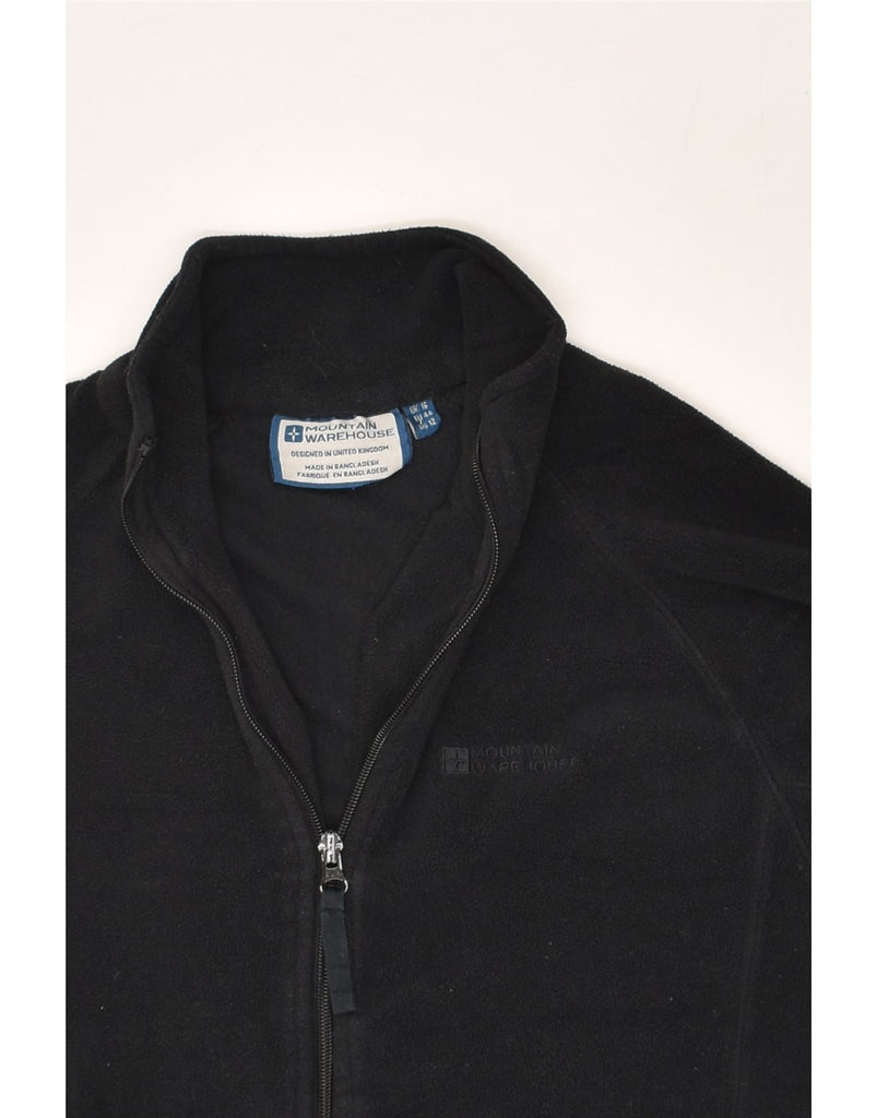 MOUNTAIN WAREHOUSE Womens Fleece Jacket UK 16 Large Black Polyester | Vintage Mountain Warehouse | Thrift | Second-Hand Mountain Warehouse | Used Clothing | Messina Hembry 