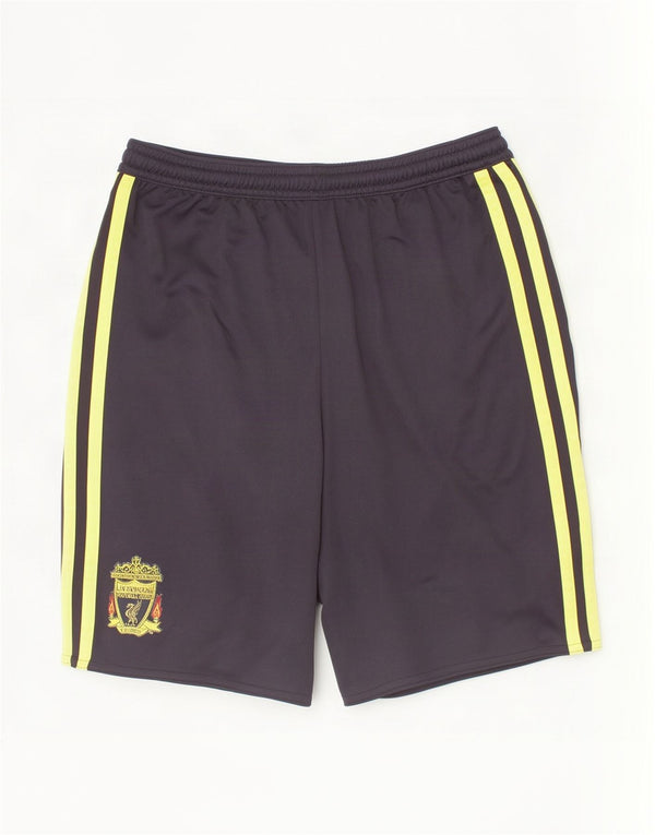 Adidas Boys Liverpool Sport Shorts 11-12 Years Black Colourblock Polyester