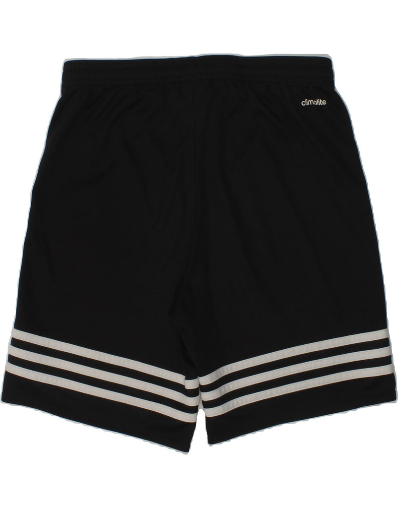 ADIDAS Boys Climalite Sport Shorts 11-12 Years Black Polyester | Vintage Adidas | Thrift | Second-Hand Adidas | Used Clothing | Messina Hembry 