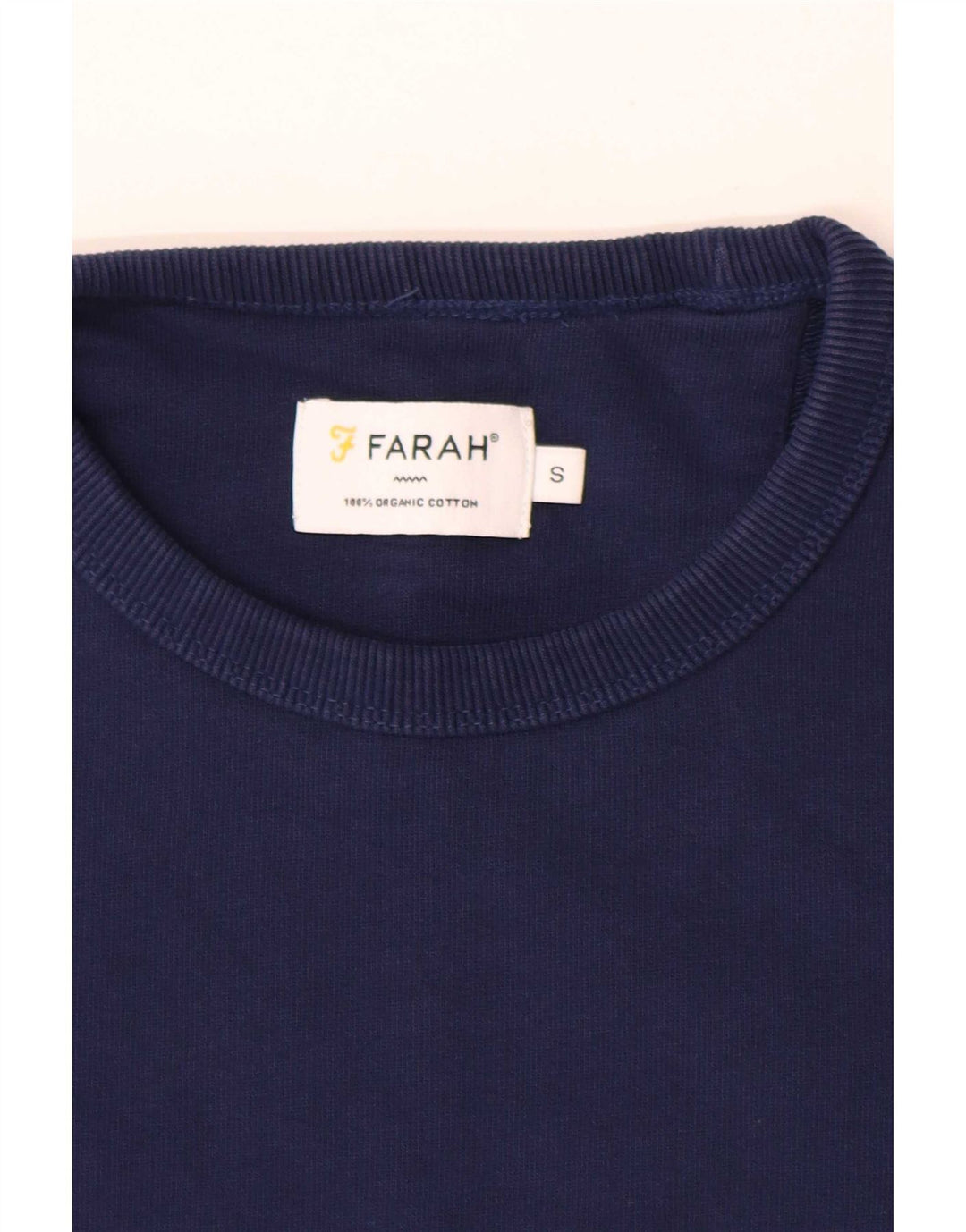 Farah Mens Sweatshirt Jumper Small Navy Blue Cotton