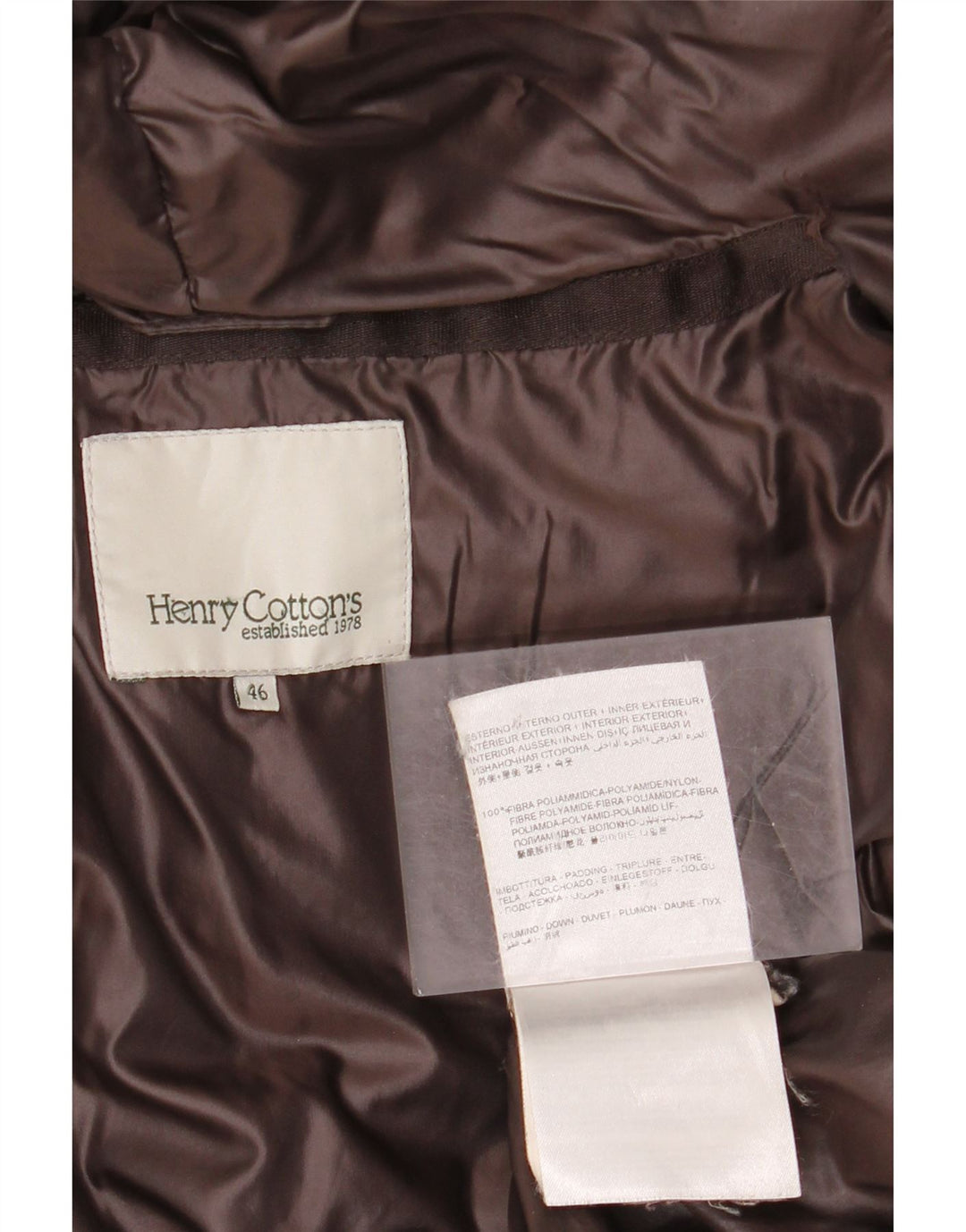 Womens Hooded Padded Coat IT 46 Large