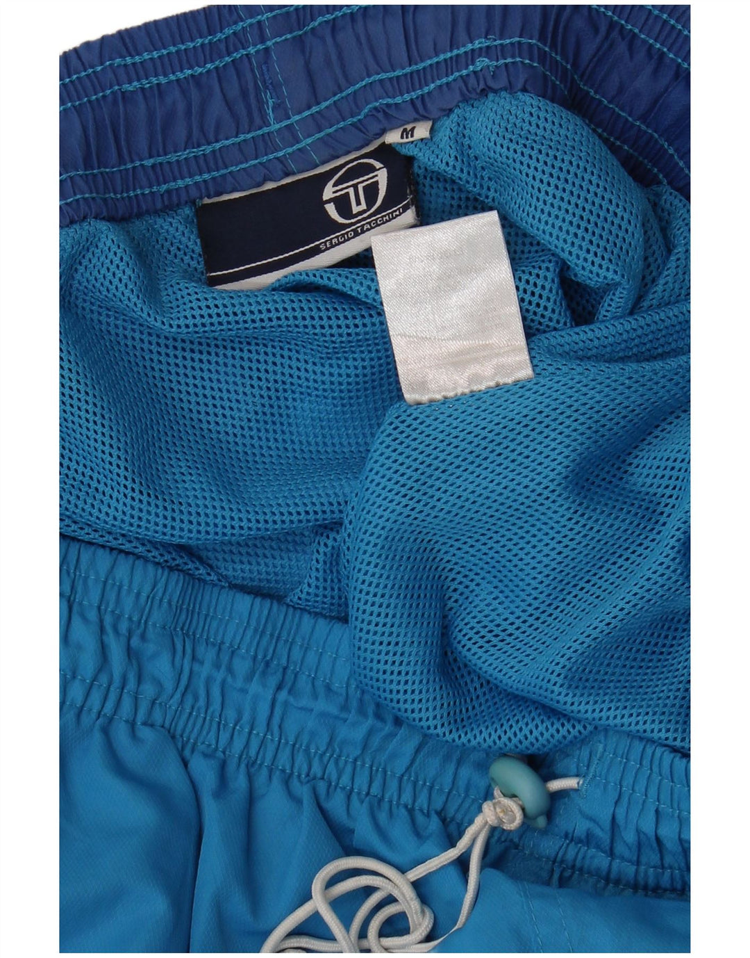 Sergio Tacchini Mens Sport Shorts Medium Blue Colourblock