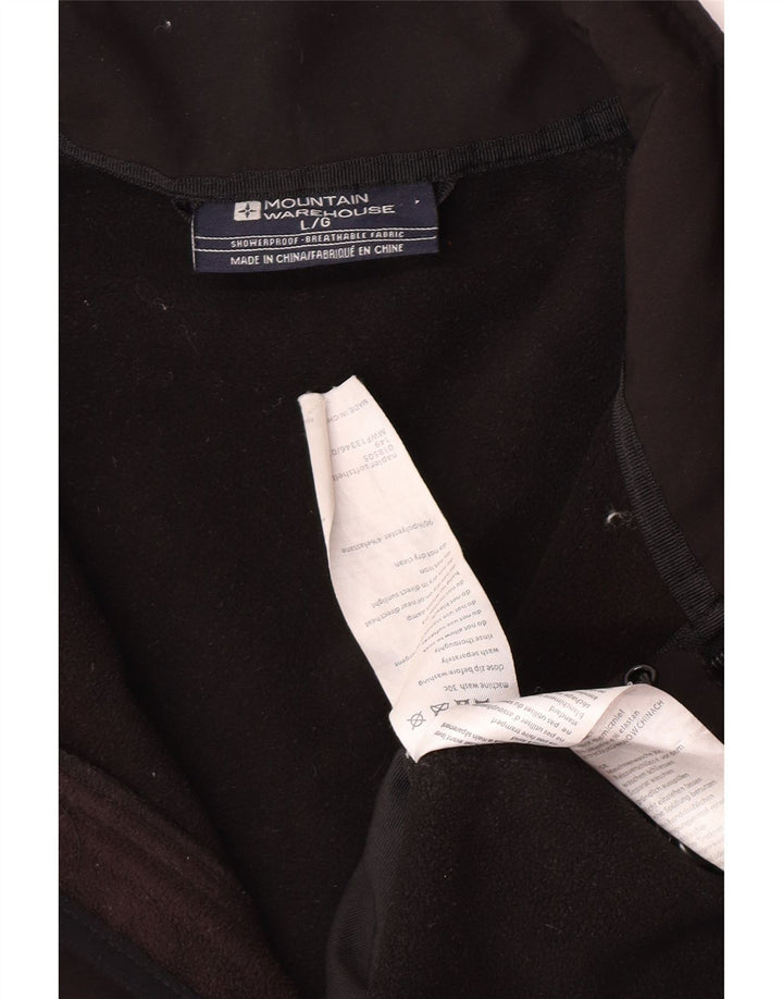 Mountain Warehouse Mens Windbreaker Jacket UK 40 Large Black Polyester