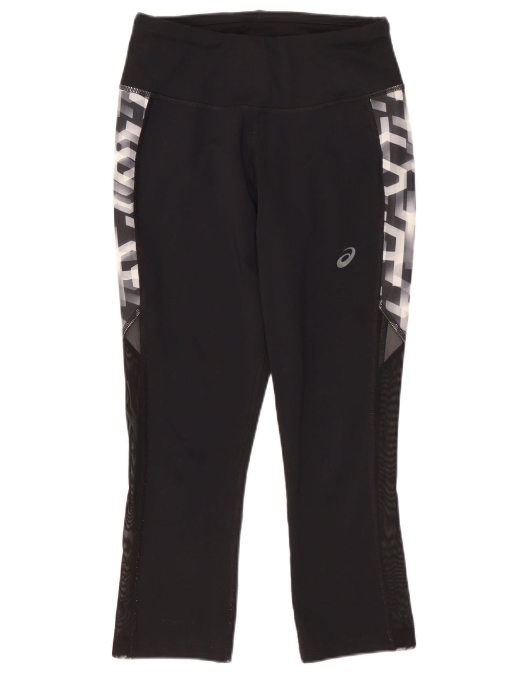 Asics Womens Graphic Capri Leggings XS W24 L19 Black