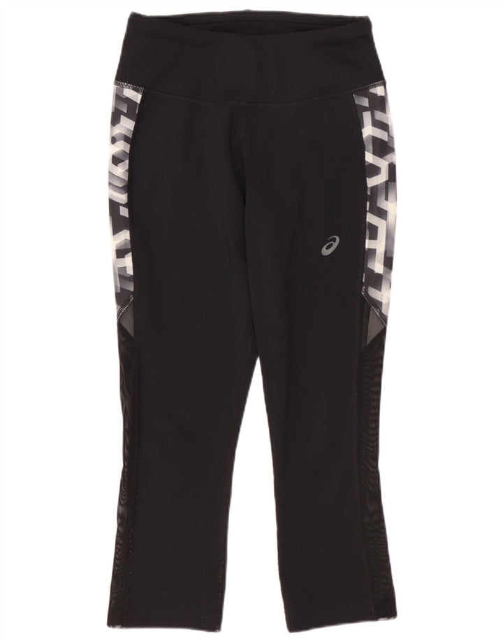 Asics Womens Graphic Capri Leggings XS W24 L19 Black