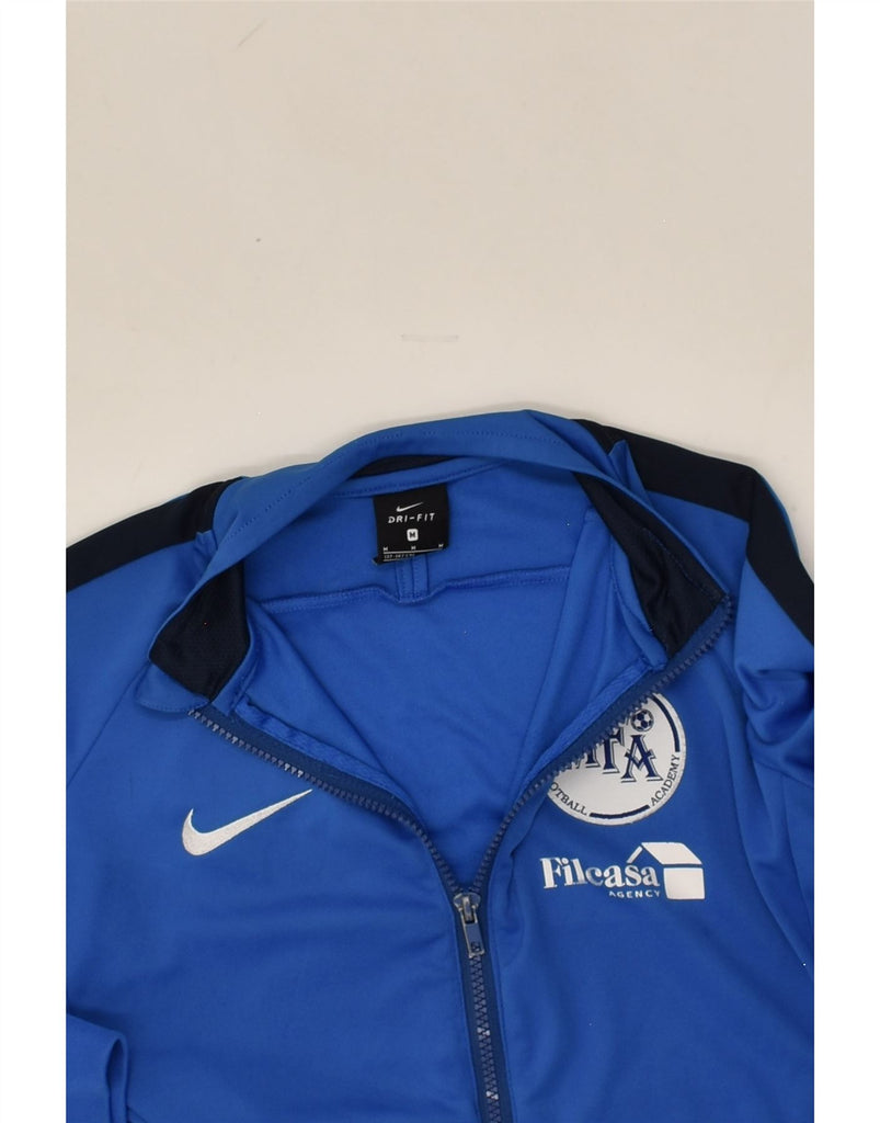 NIKE Boys Dri Fit Graphic Tracksuit Top Jacket 10-11 Years Medium Blue | Vintage Nike | Thrift | Second-Hand Nike | Used Clothing | Messina Hembry 