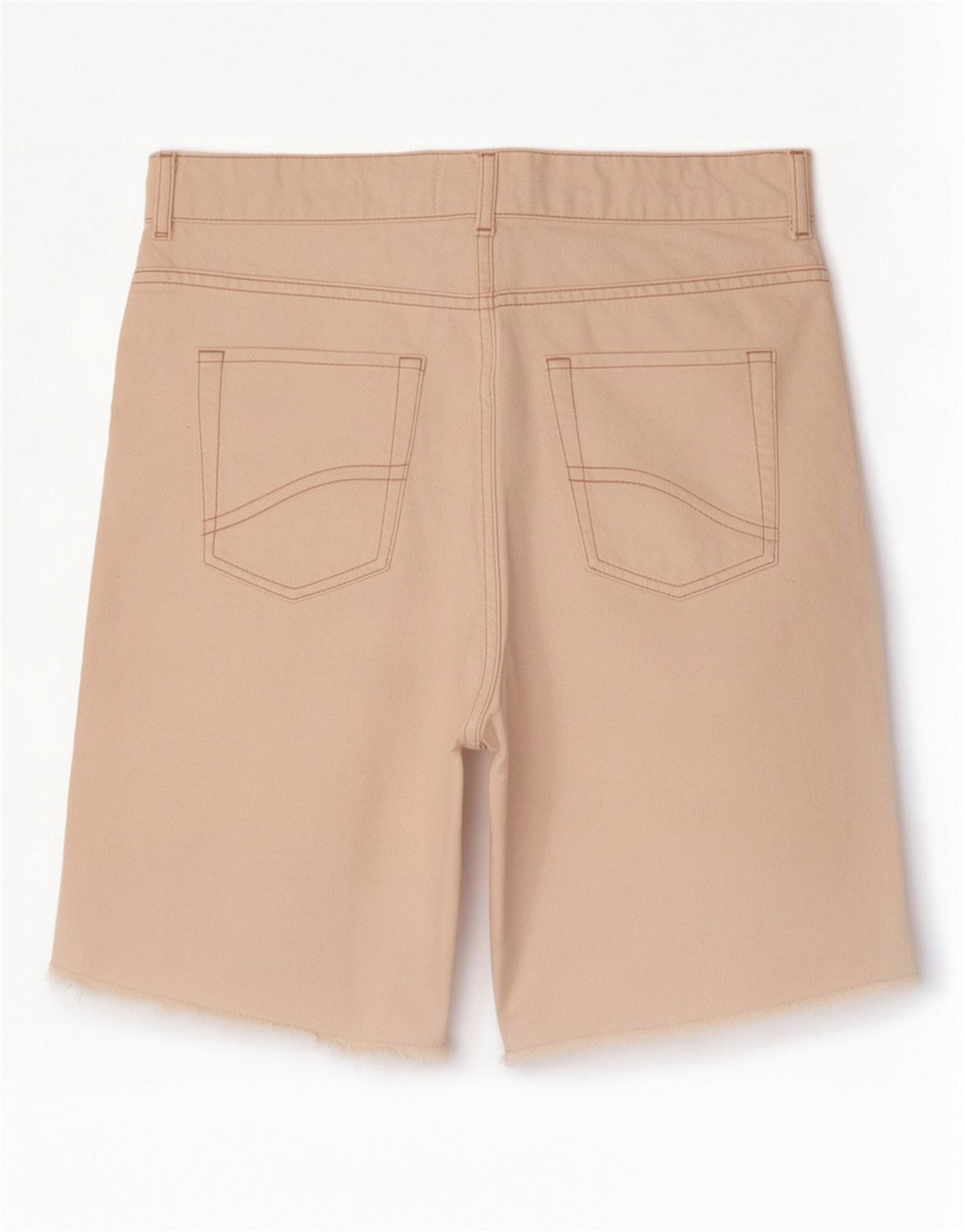 Fat Face Womens Fleet Bermuda Denim Shorts UK 12 Medium W30 Off White