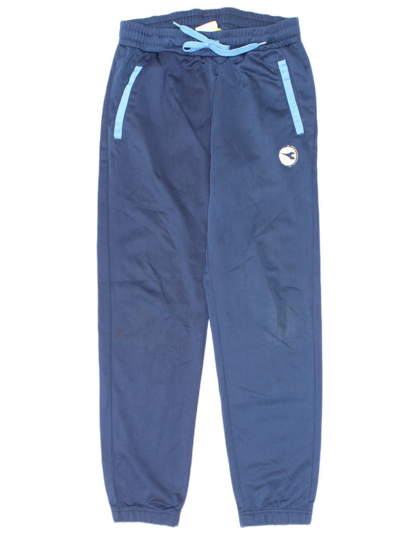 Diadora Boys Tracksuit Trousers Joggers 9-10 Years Navy Blue Polyester