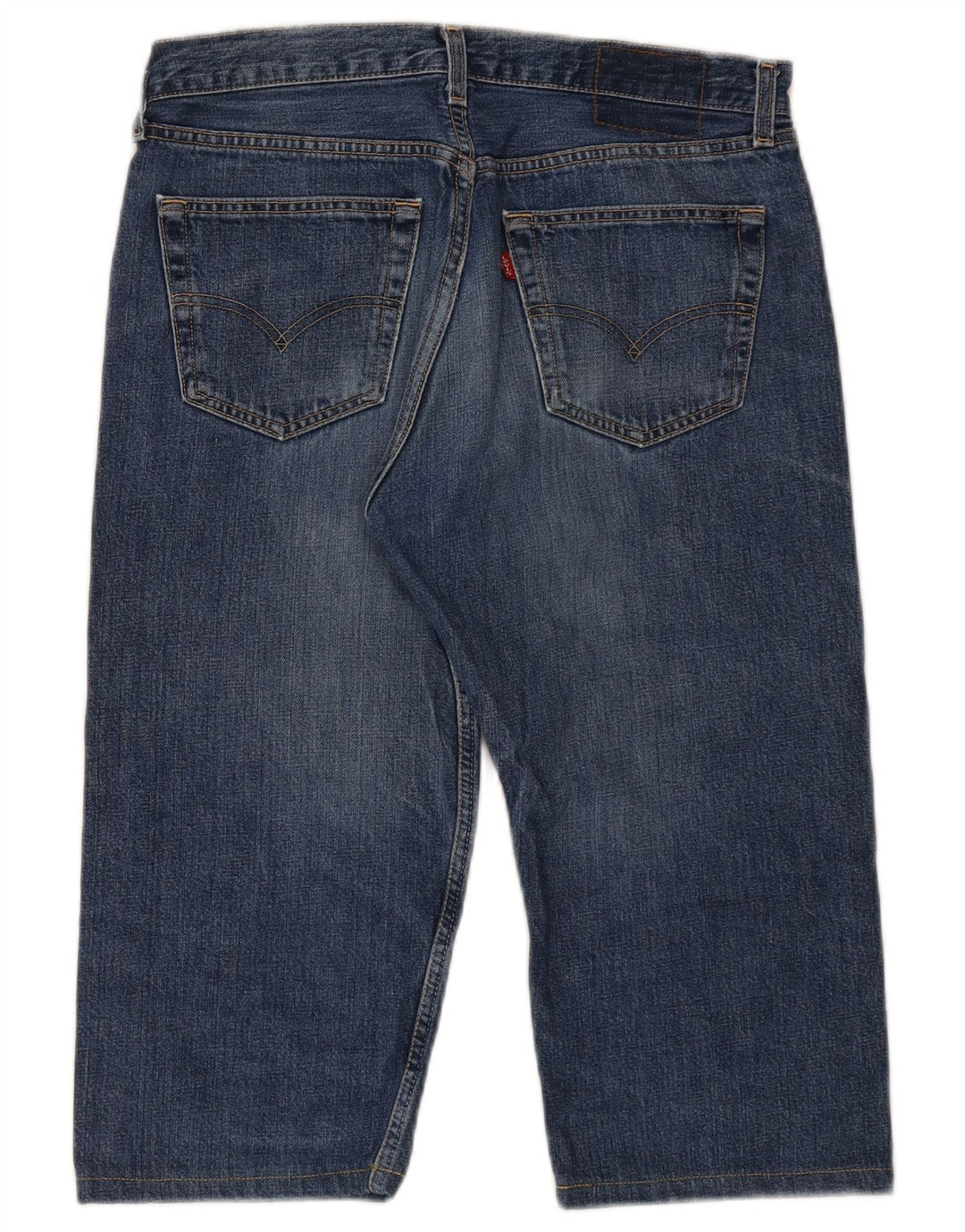 Levi's Mens Capri Jeans Size 34 W34 L17 Blue Cotton