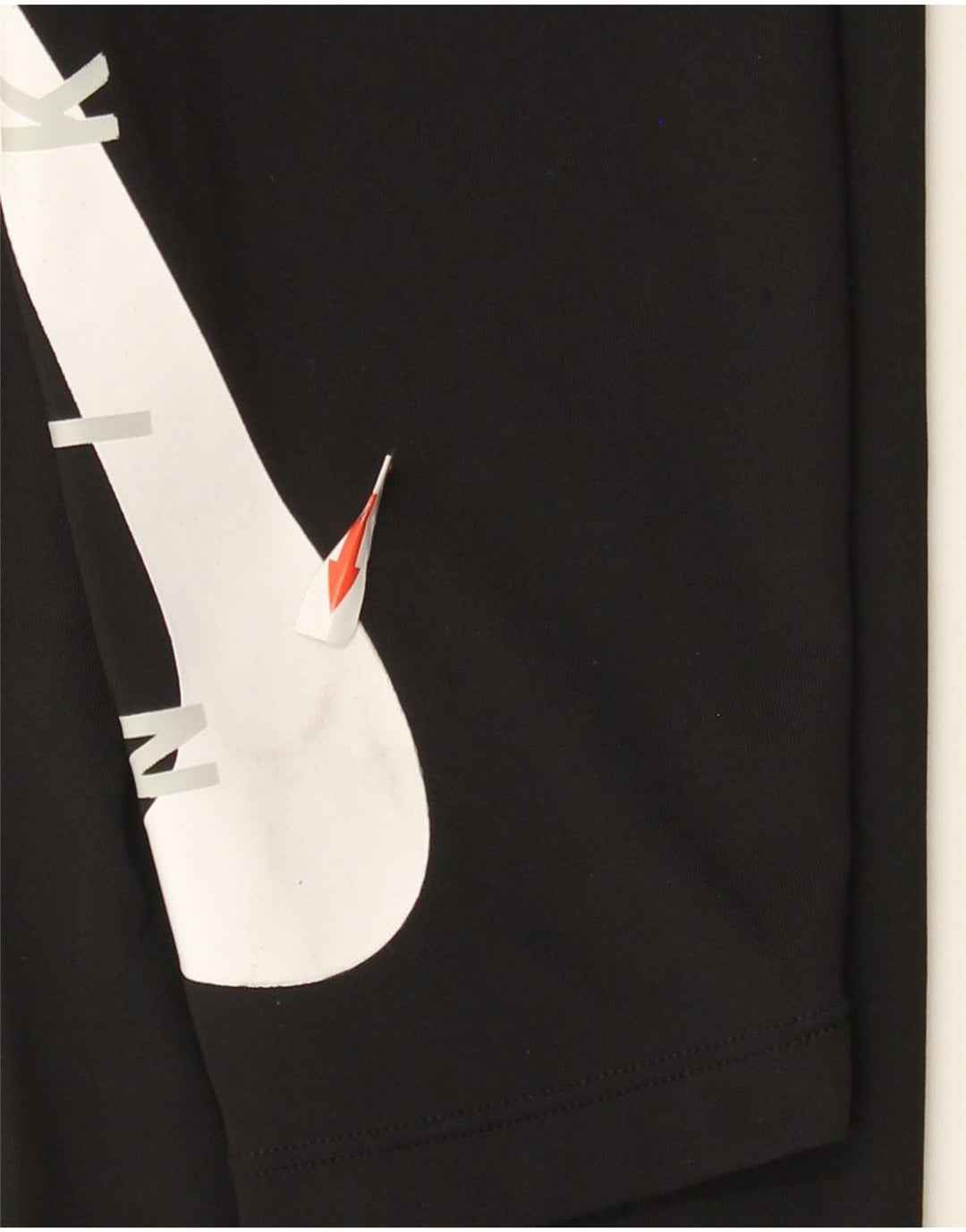 Nike Womens Dri Fit Graphic Leggings UK 12 Medium Black Polyester