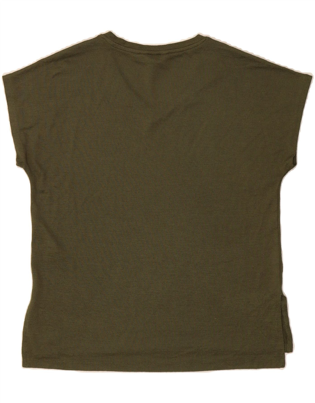 ORVIS Womens T-Shirt Top UK 10 Small Green Polyester Vintage Orvis and Second-Hand Orvis from Messina Hembry 