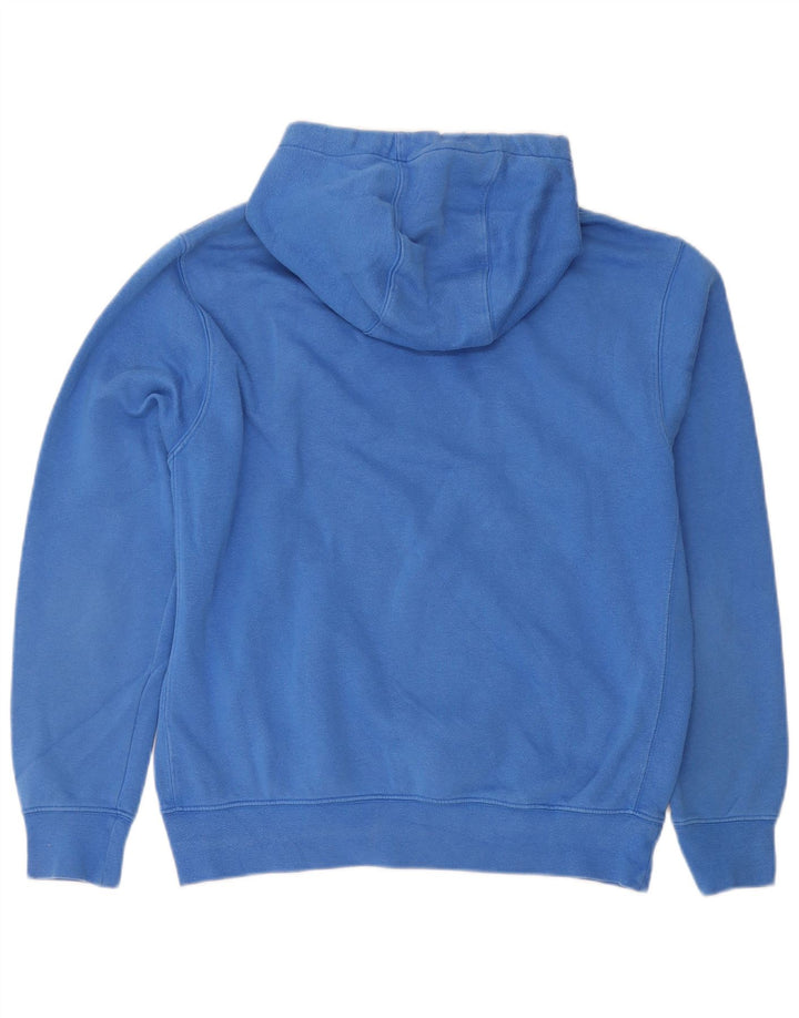 Nike Mens Hoodie Jumper Medium Blue Cotton