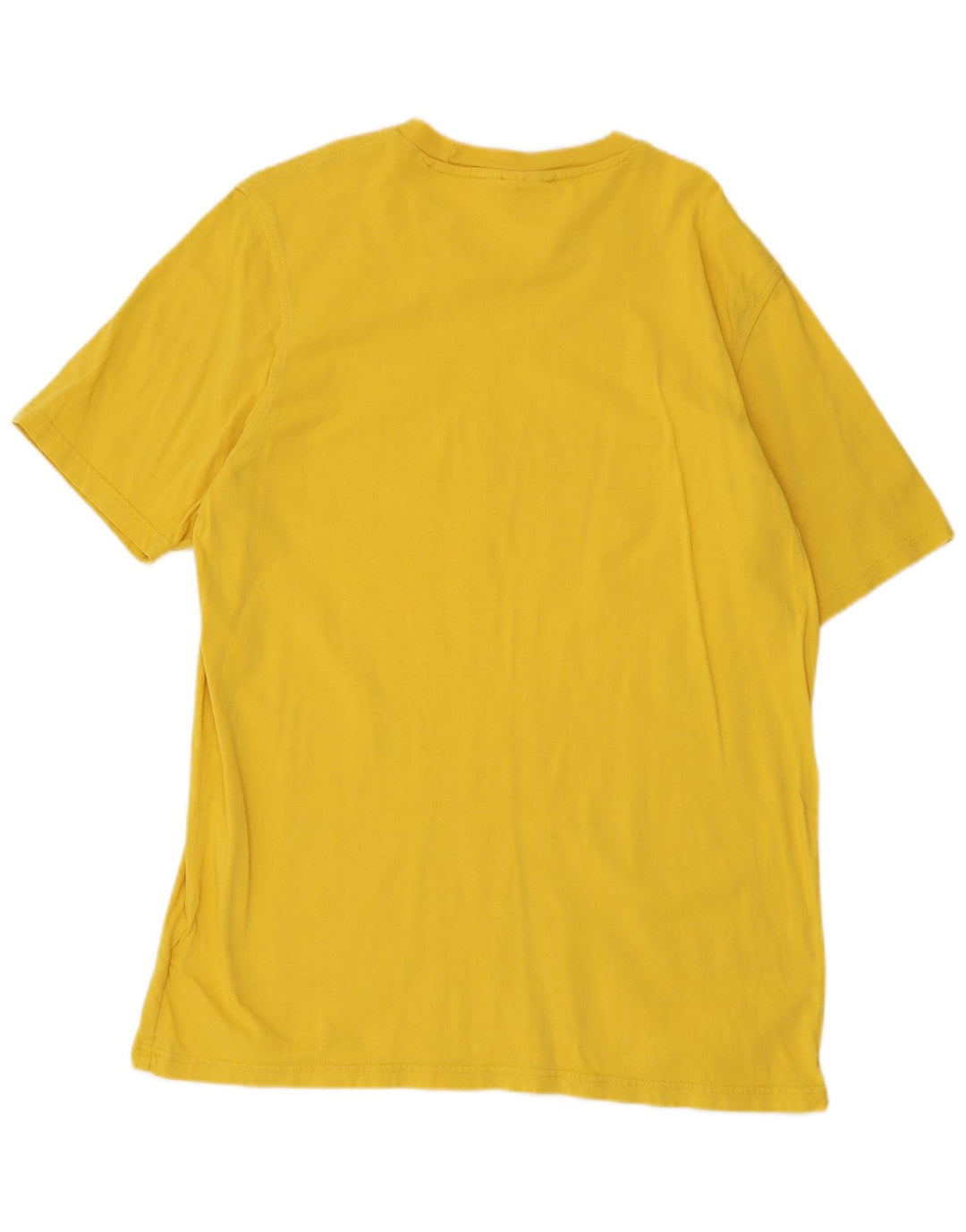 Adidas Mens Graphic T-Shirt Top Medium Yellow Cotton