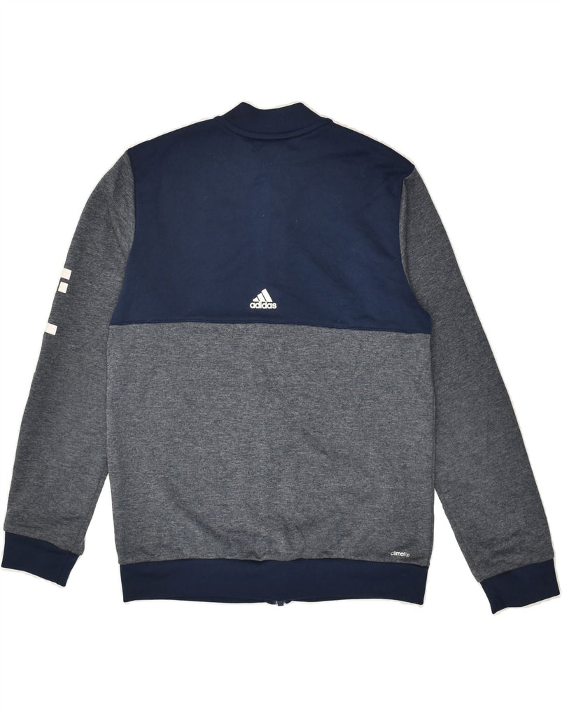 ADIDAS Boys Graphic Tracksuit Top Jacket 11-12 Years Grey Colourblock | Vintage Adidas | Thrift | Second-Hand Adidas | Used Clothing | Messina Hembry 