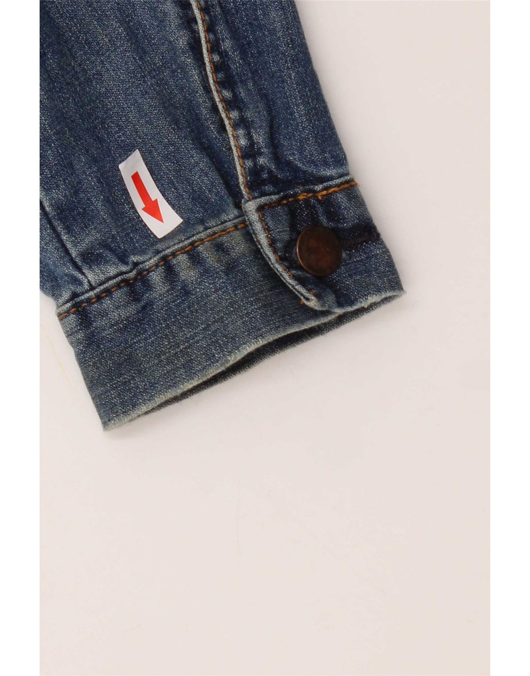 Topshop Womens Crop Denim Jacket UK 12 Medium Blue Cotton