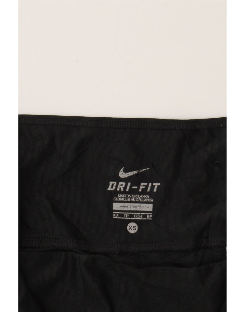NIKE Womens Dri Fit Leggings UK 6 XS  Black Polyester Vintage Nike and Second-Hand Nike from Messina Hembry 