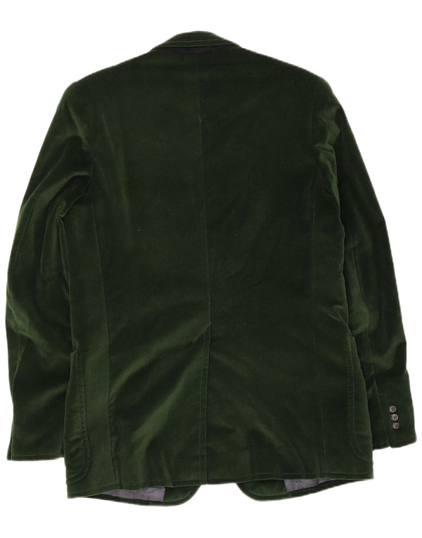 Vintage Mens 2 Button Blazer Jacket UK 38 Medium Green