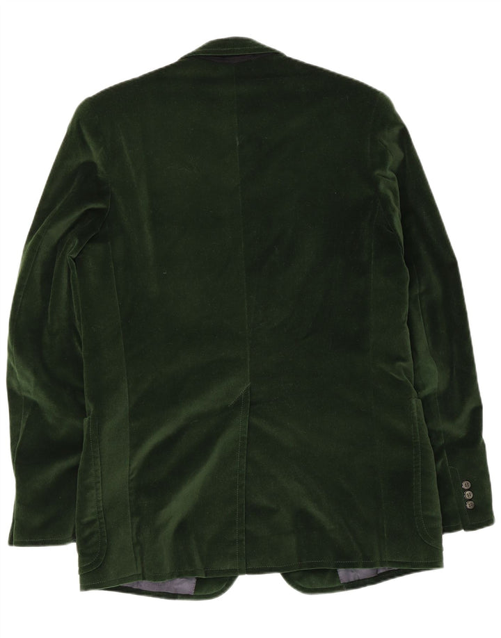 Vintage Mens 2 Button Blazer Jacket UK 38 Medium Green