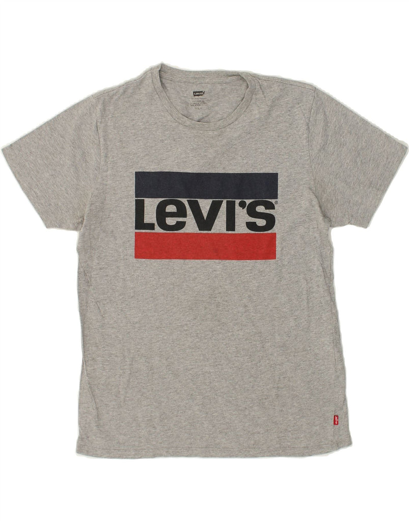 LEVI'S Mens Graphic T-Shirt Top Small Grey Cotton | Vintage Levi's | Thrift | Second-Hand Levi's | Used Clothing | Messina Hembry 