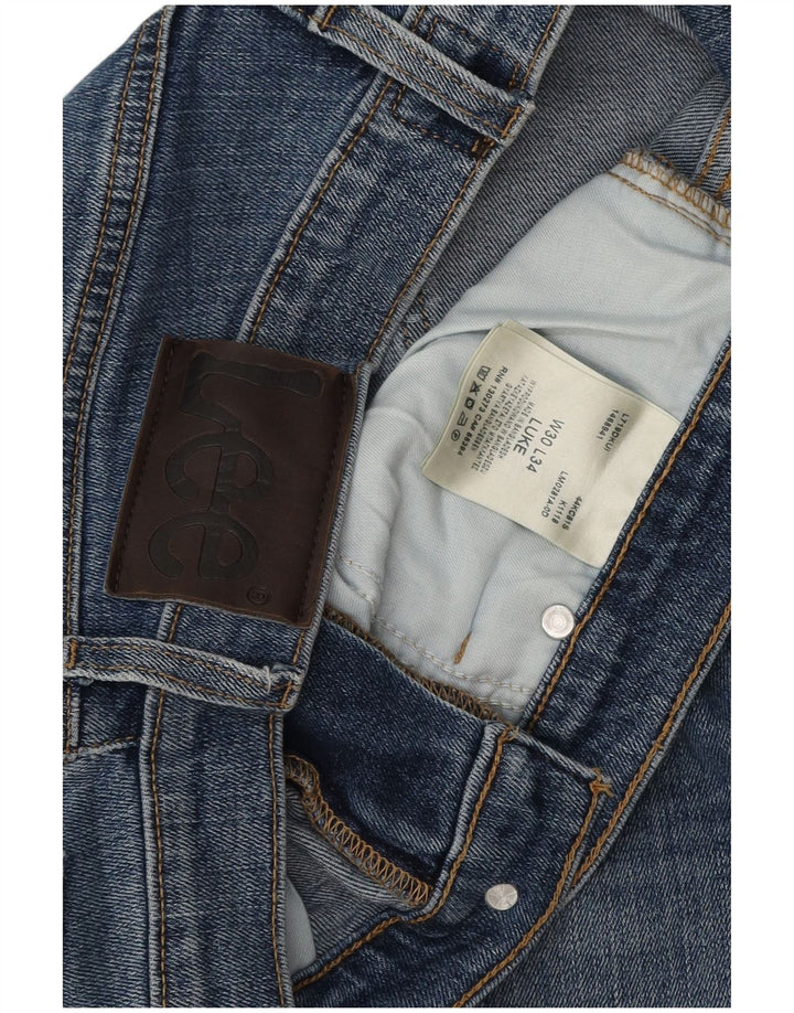 Lee Mens Luke Slim Jeans W30 L27 Blue Cotton