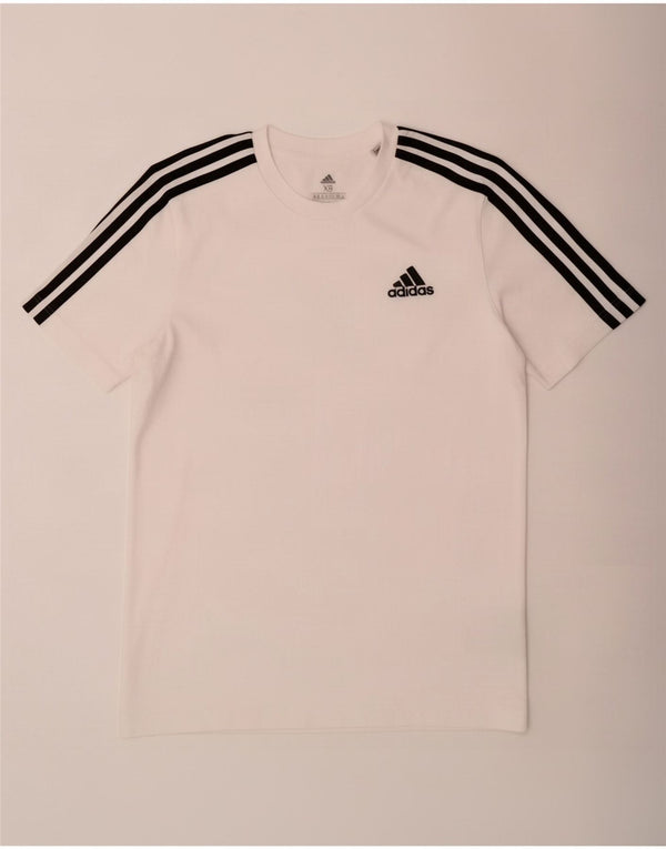 Adidas Mens T-Shirt Top XS White Cotton