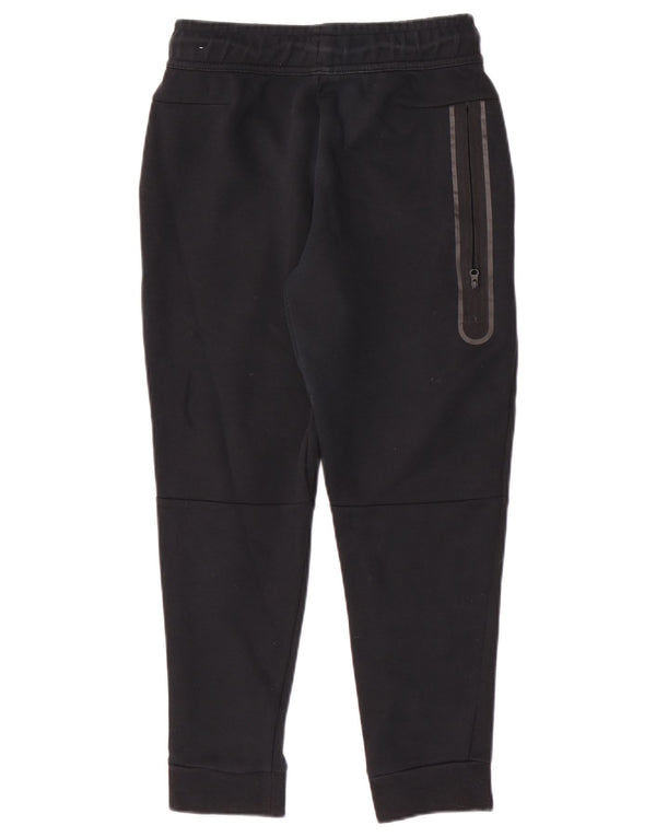 Nike Boys Tracksuit Trousers Joggers 10-11 Years Medium Black Cotton