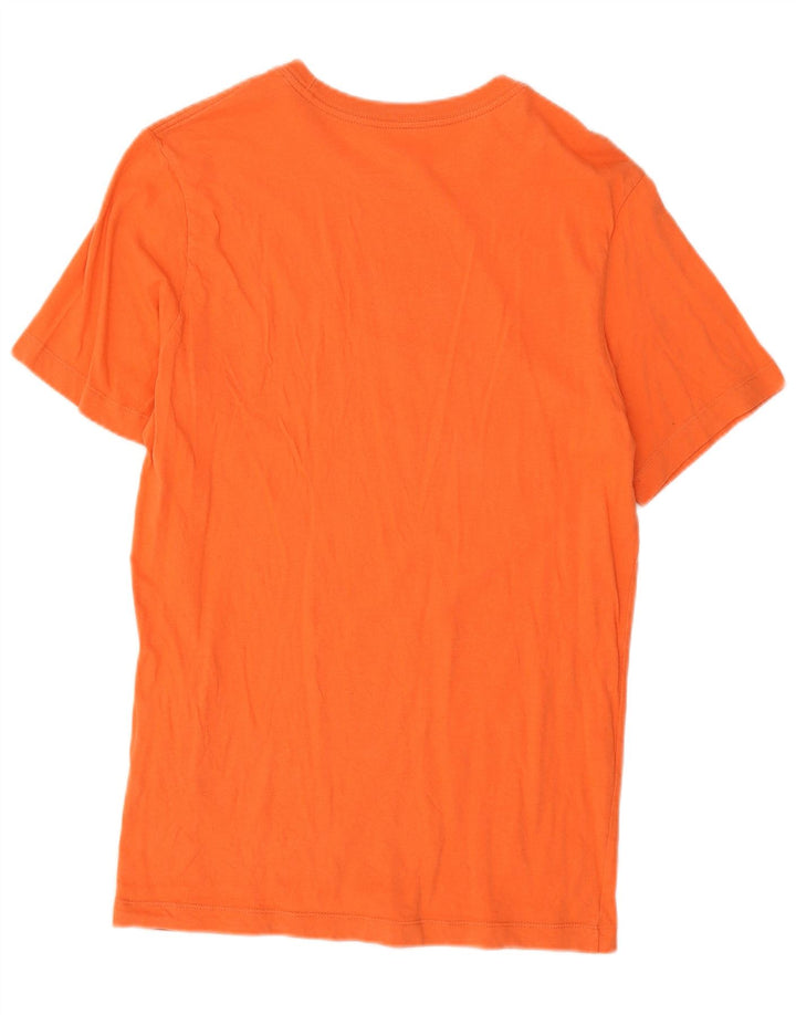 Nike Mens Graphic T-Shirt Top Medium Orange Cotton