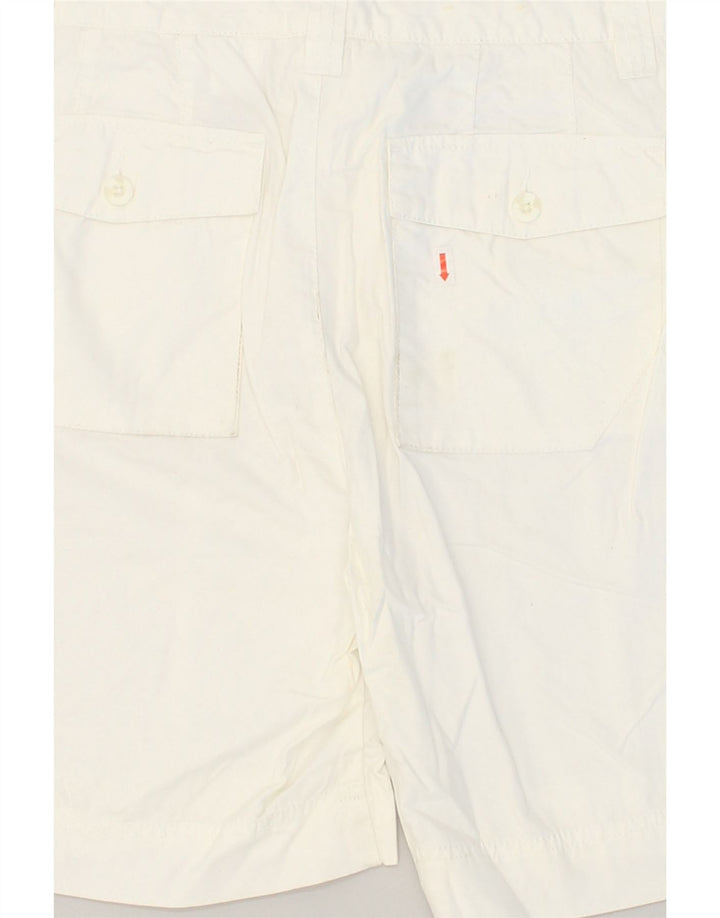 EDDIE BAUER Womens Chino Shorts US 10 Large W32 White Cotton | Vintage Eddie Bauer | Thrift | Second-Hand Eddie Bauer | Used Clothing | Messina Hembry 