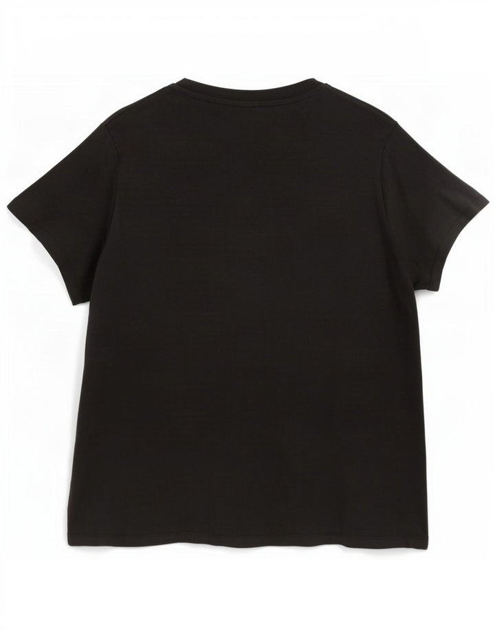 Levi's Womens Graphic T-Shirt Top UK 20 2XL Black