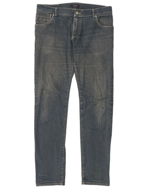 Zara Mens Slim Jeans EU 46 XL W36 L32 Blue Cotton