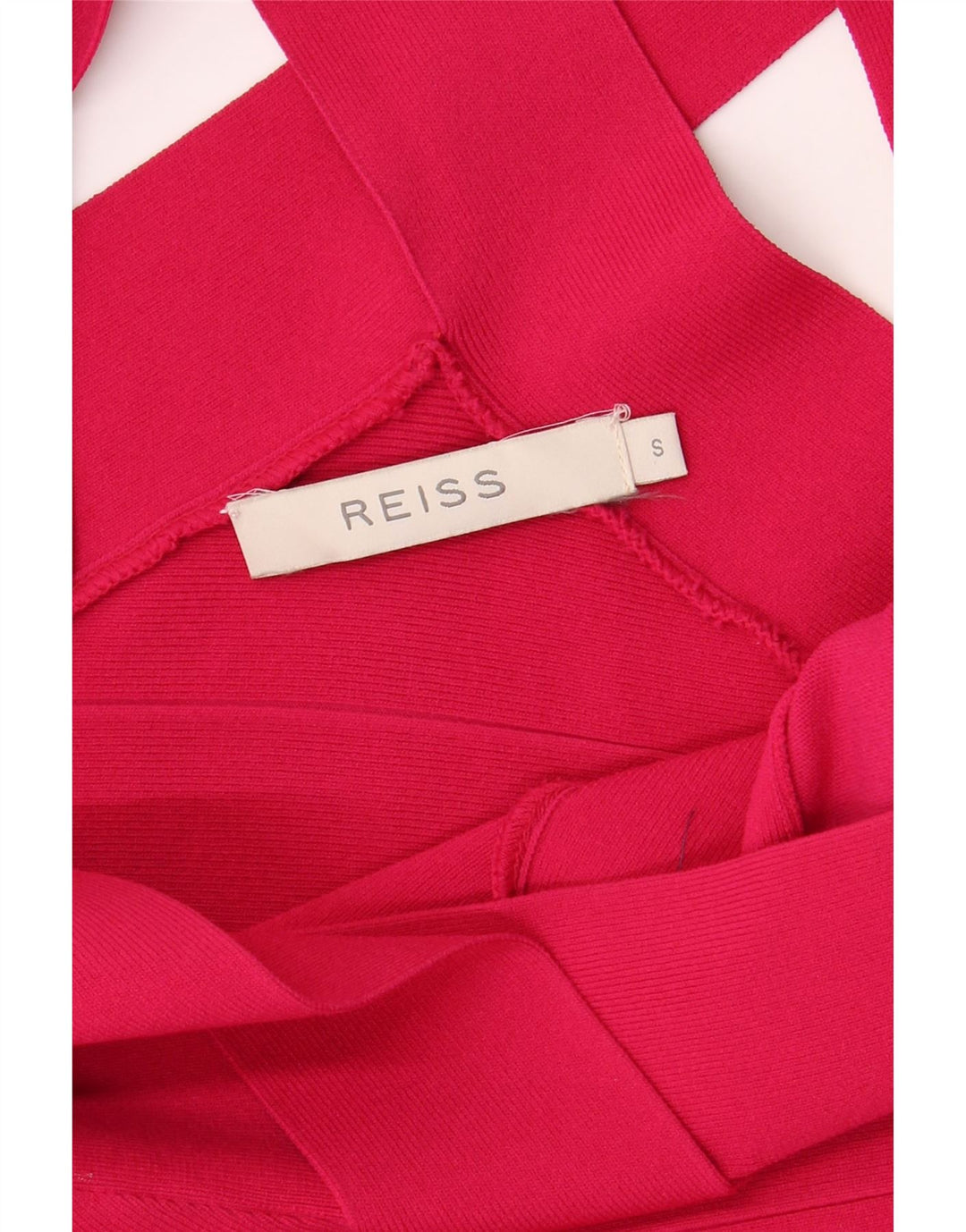 REISS Womens Sleeveless Bodycon Dress UK 8 Small Pink