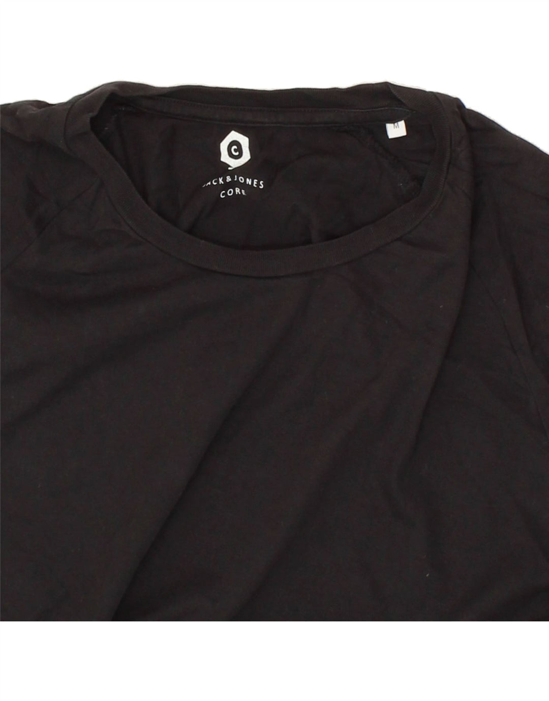 JACK & JONES Mens T-Shirt Top Medium Black Cotton Vintage Jack & Jones and Second-Hand Jack & Jones from Messina Hembry 