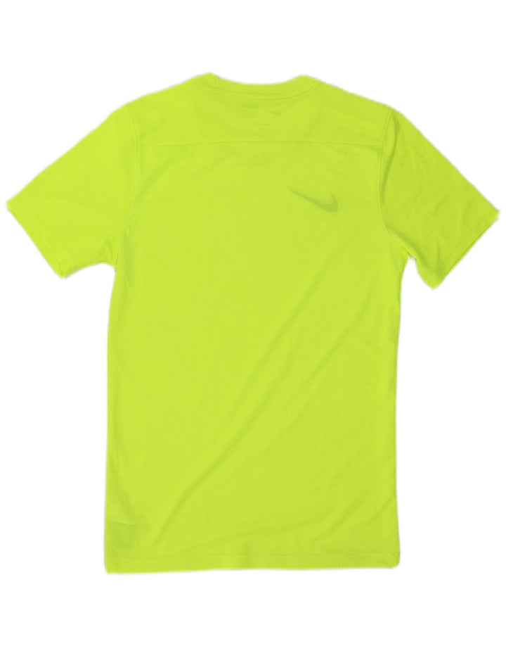 Nike Mens Dri Fit Slim T-Shirt Top Small Green Polyester