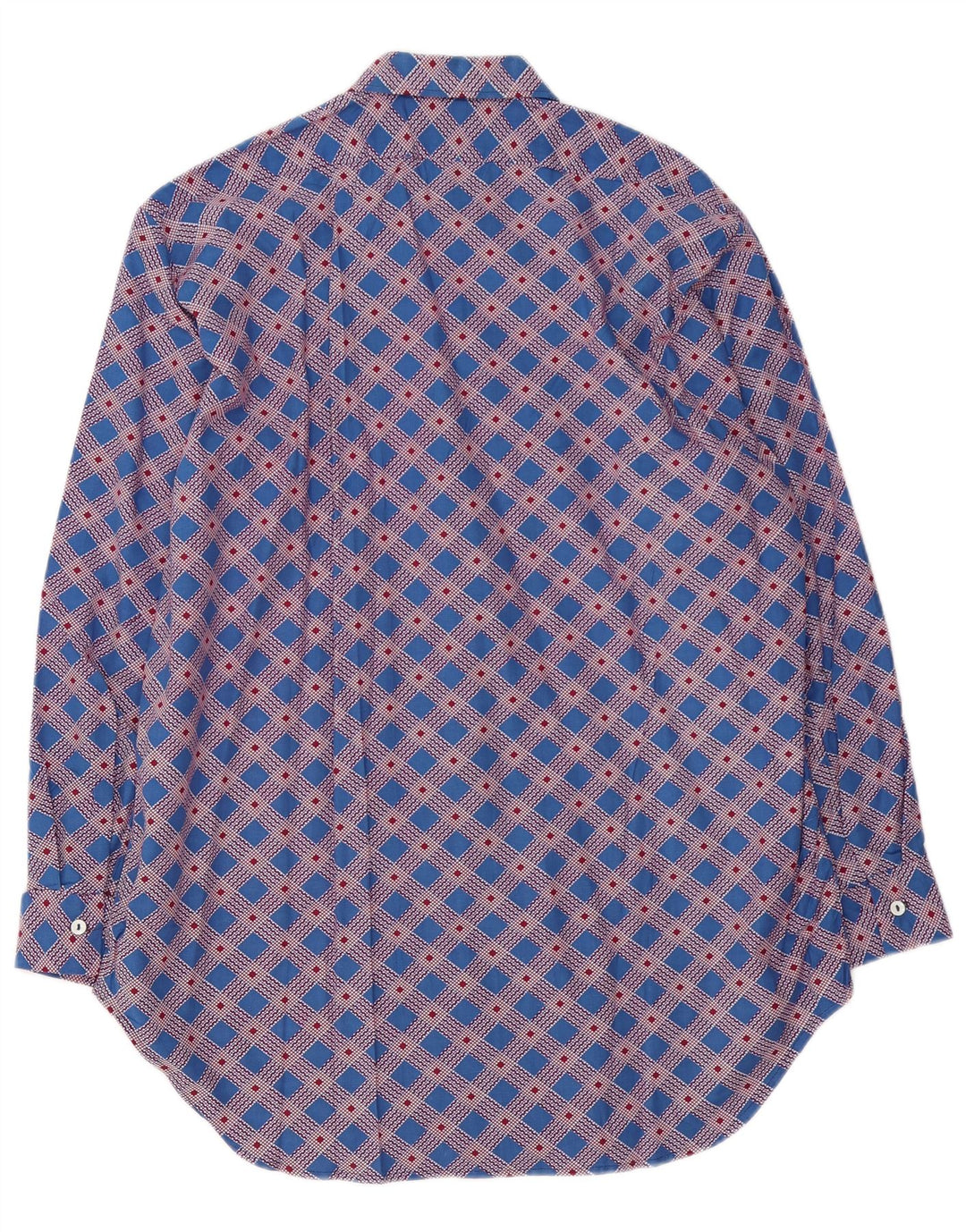 Vintage Mens Shirt Large Blue Check