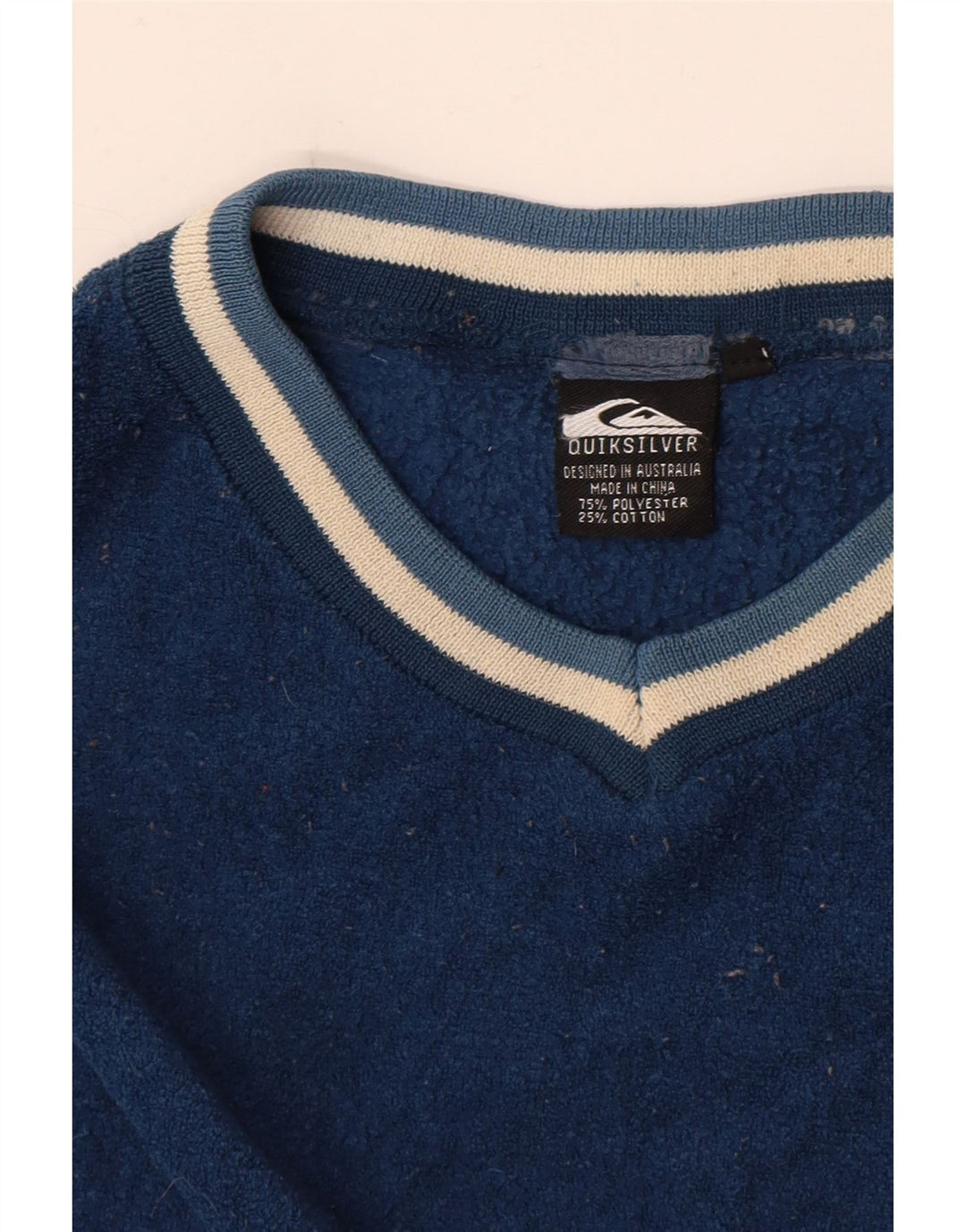 Quiksilver Mens Fleece Jumper 2XL Blue Polyester