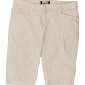 PATRIZIA PEPE Womens Firenze Bermuda Shorts IT 44 Medium W30  White Vintage Patrizia Pepe and Second-Hand Patrizia Pepe from Messina Hembry 