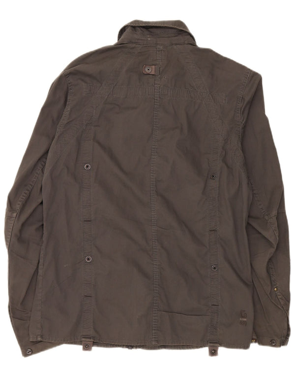 G-Star Mens Utility Jacket UK 42 XL Khaki Cotton