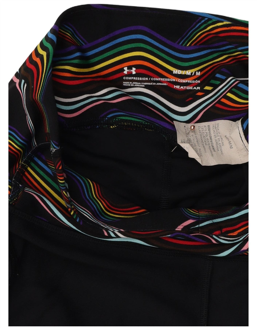 Under Armour Womens Heat Gear Sport Shorts UK 12 Medium  Black Polyester