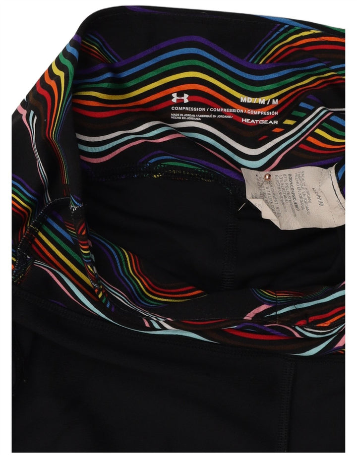 Under Armour Womens Heat Gear Sport Shorts UK 12 Medium  Black Polyester